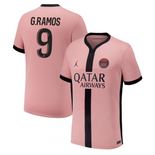 Fotballdrakt Herre Paris Saint-Germain Goncalo Ramos #9 Tredjedrakt 2024-25 Kortermet